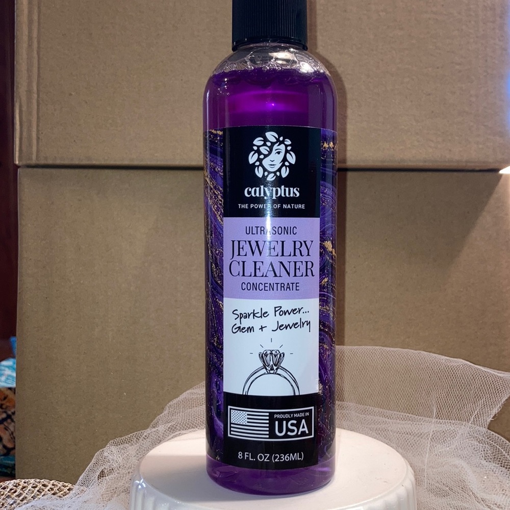 New unopened bottle of Calyptus plant based fragrance free jewelry cleaner
